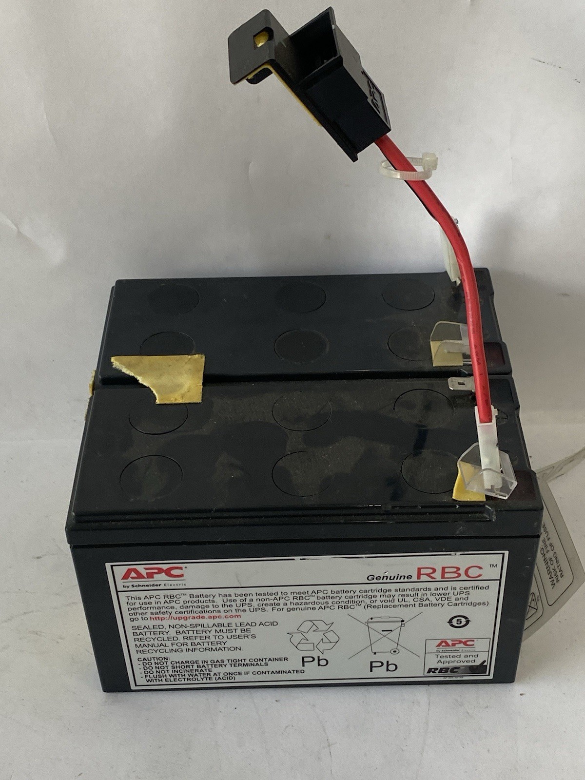 Lot Of 2 Genuine APC Schneider RBC154 12V 6.5Ah Battery