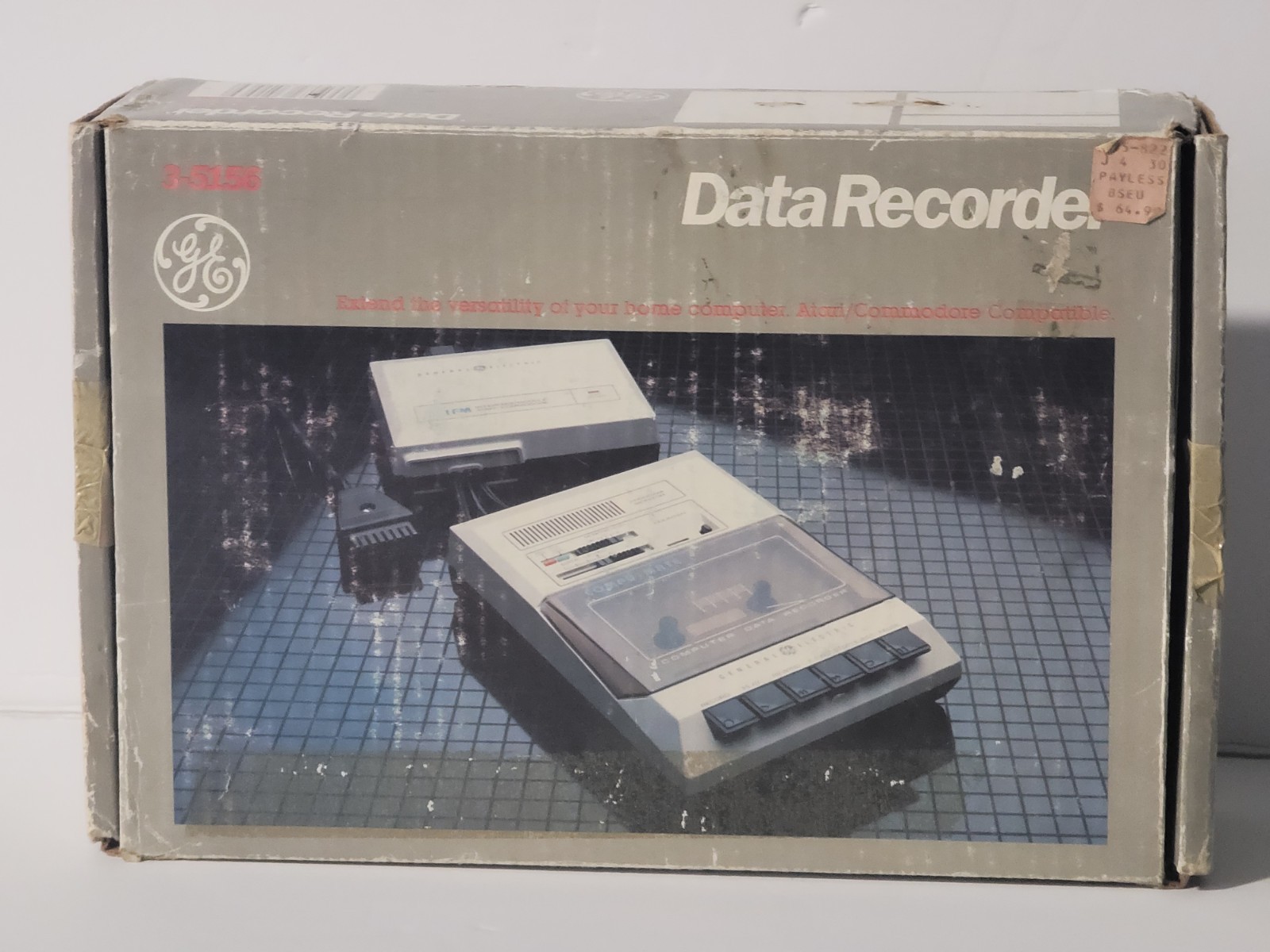 Data Recorder GE (Atari & Commodore Compatible) Cassette MINT READ NO POWER CORD