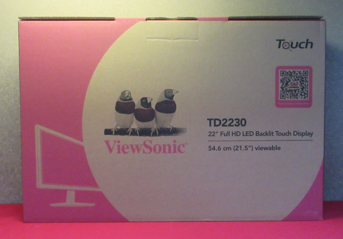 VIEWSONIC TD2230 22" FULL HD LED BACKLIT TOUCH DISPLAY VS16453