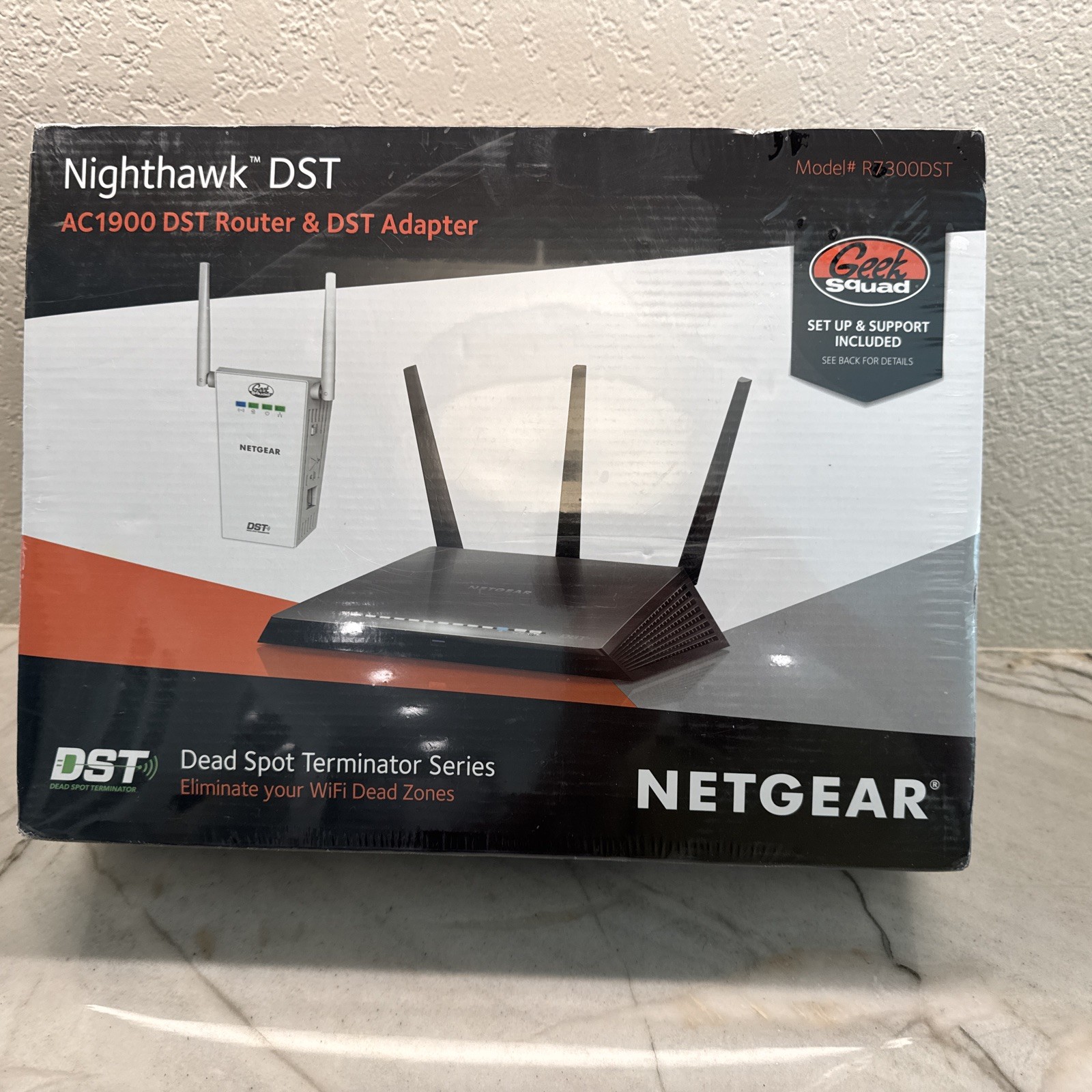 NETGEAR NIGHTHAWK DST AC1900 ROUTER AND ADAPTER R7300DST NEW Sealed