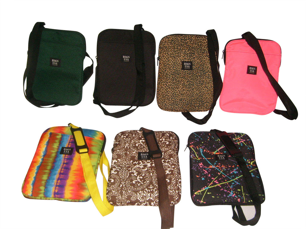 Tablet Case Padded, For IPAD 1 Or 2 Front Pocket And Shoulder Strap Made in USA