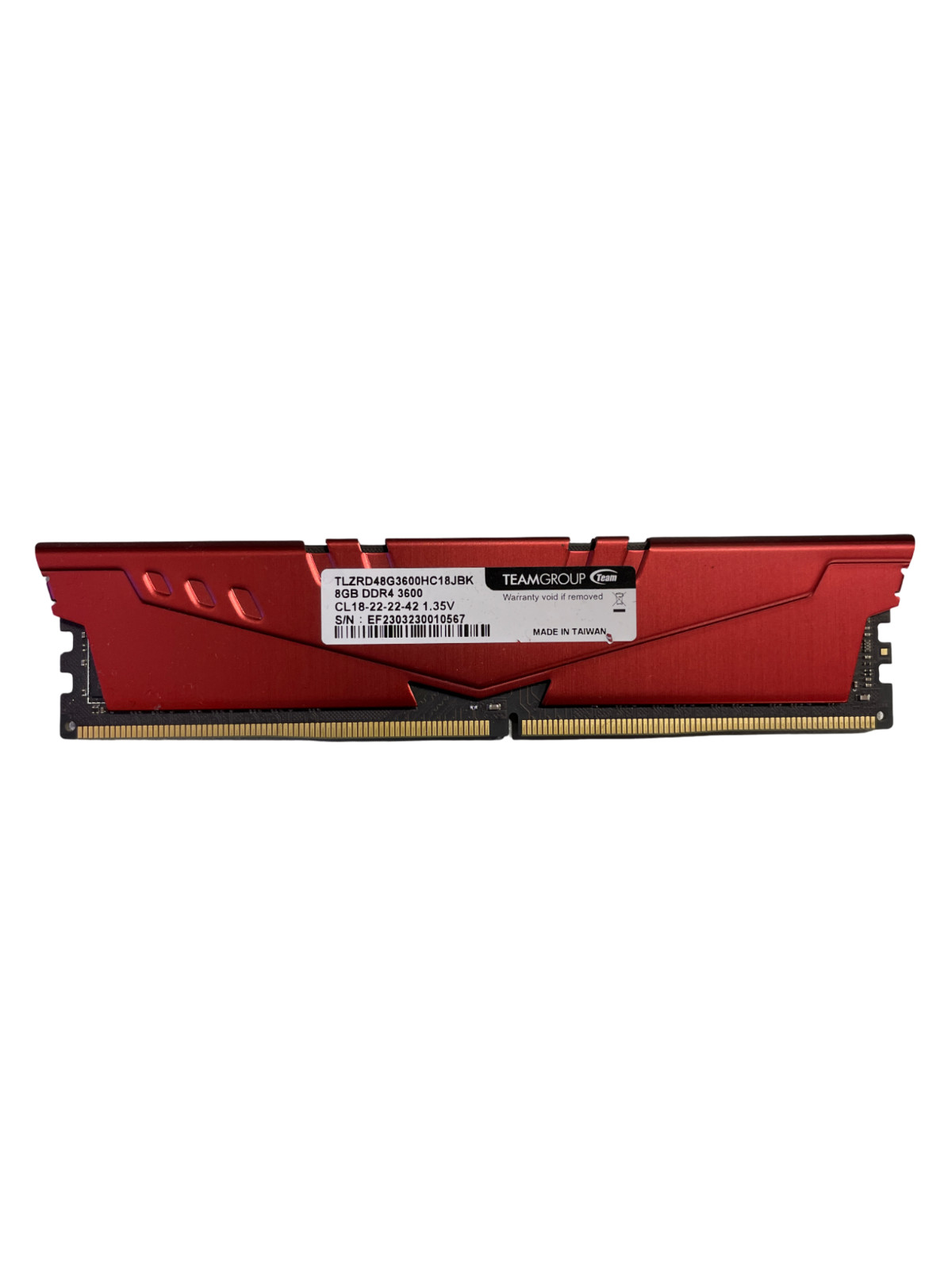 TEAMGROUP T-Force Vulcan Z 8GB (1x8GB) DDR4-3600 DIMM TLZRD48G3600HC18JBK  #26