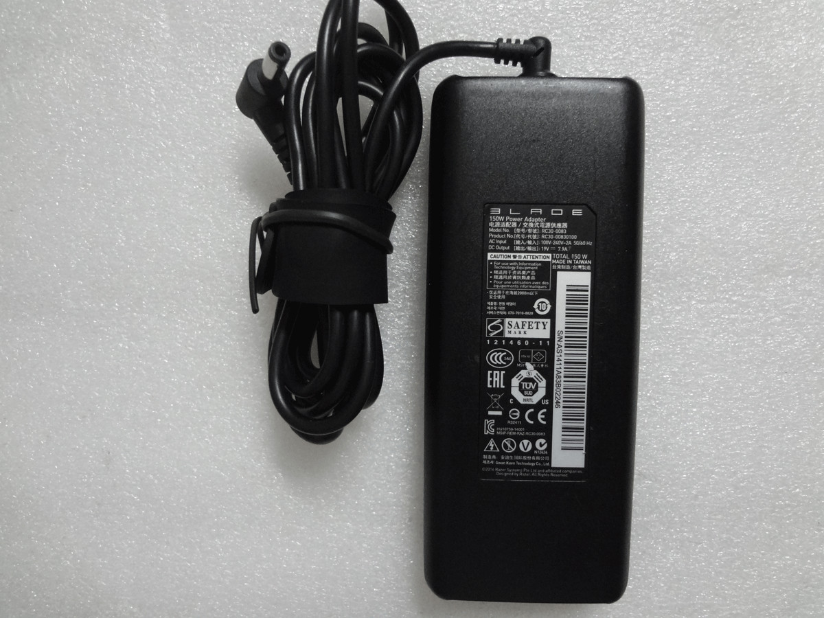 Original 150W 19V 7.9A For Razer Blade 14 RZ09-0102 RC30-0083 OEM AC Adapter