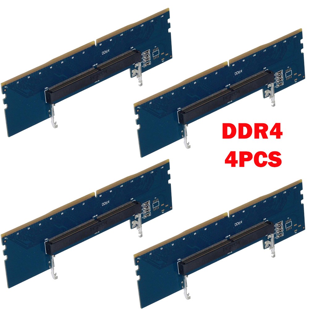 4PC Laptop DDR4 RAM to Desktop Adapter Card Memory Tester SO DIMM to DDR4 HOT