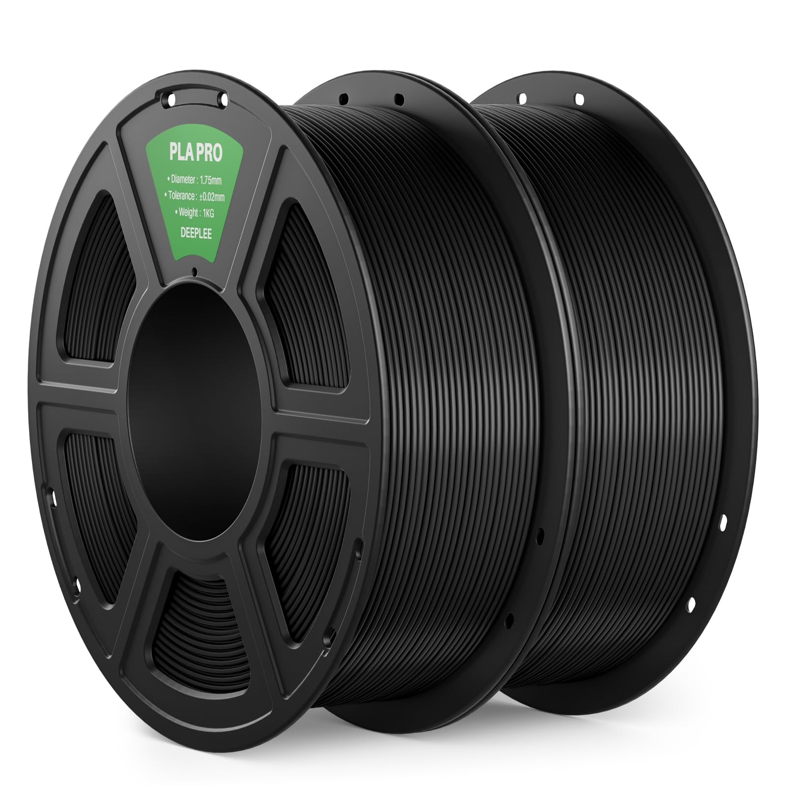 DEEPLEE PLA PRO 3D Printing Filament 1.75mm 2KG Black