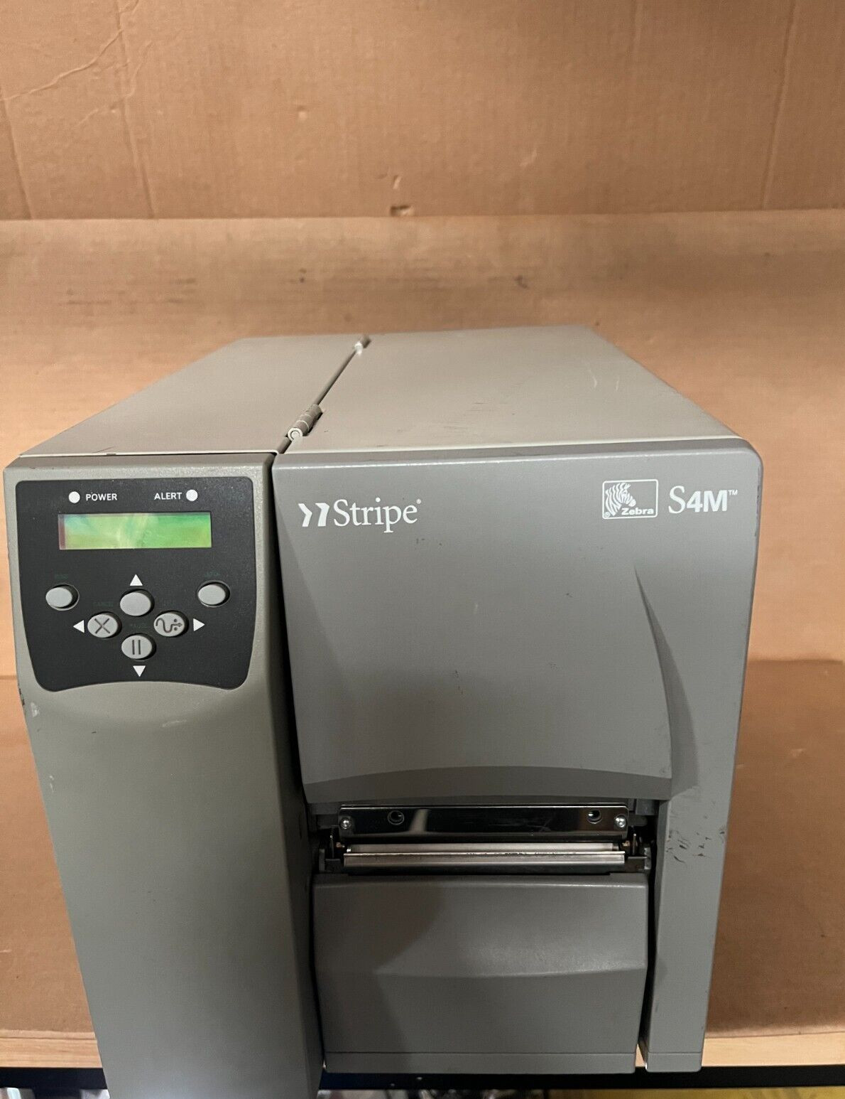 Zebra S4M Thermal Transfer Industrial Shipping Label Printer LAN USB Serial