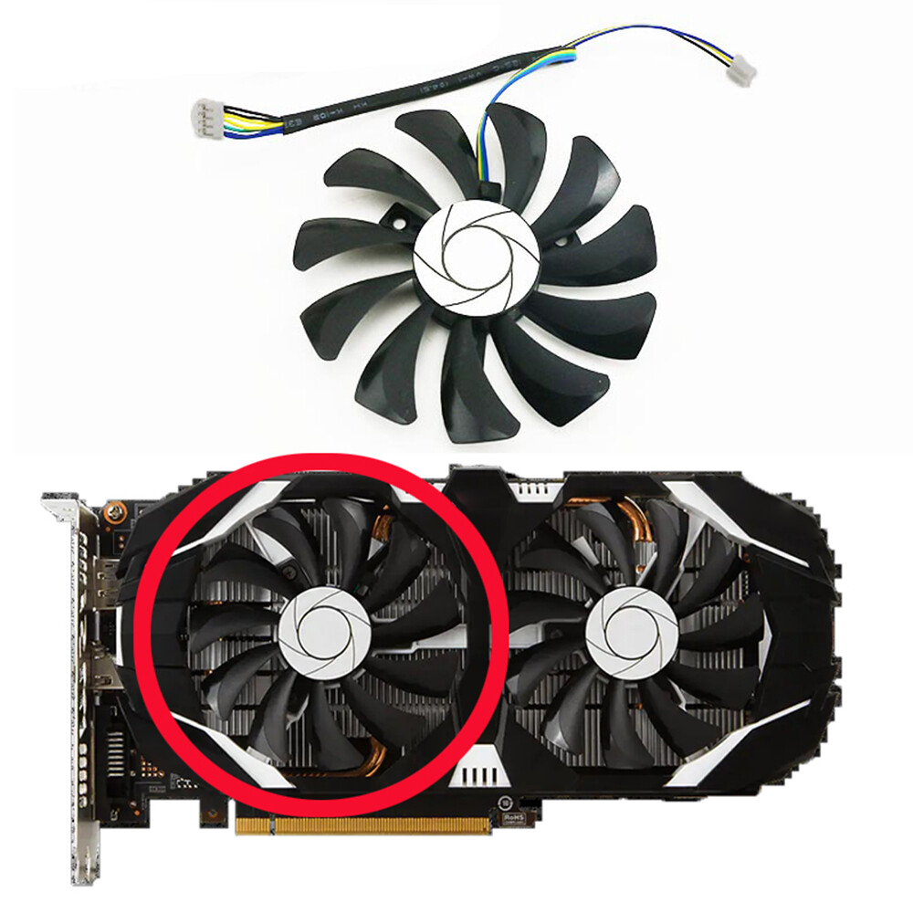 For MSI GTX 1060 6G GTX 960 P106-100 85MM 4Pin Graphics Card Fan