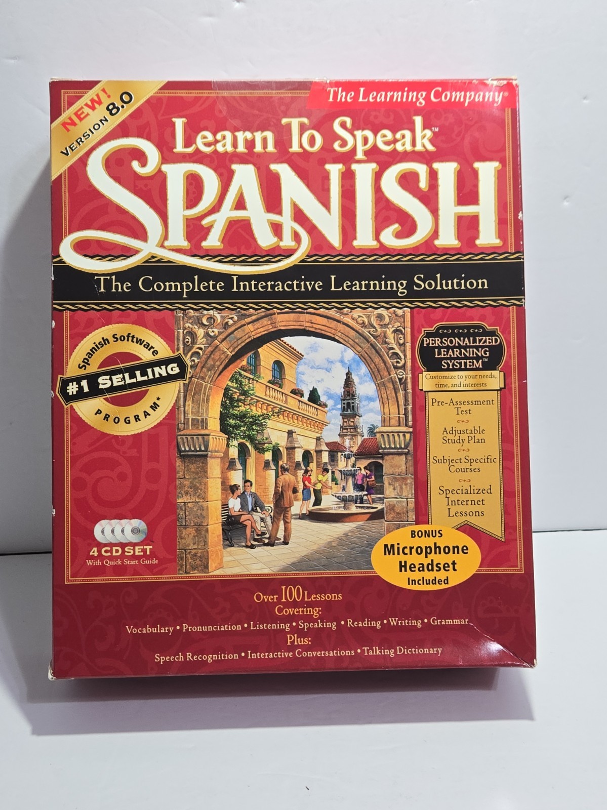 Learn To Speak Spanish - A Complete Interactive Learning Solution 4 CD Set V 8.0