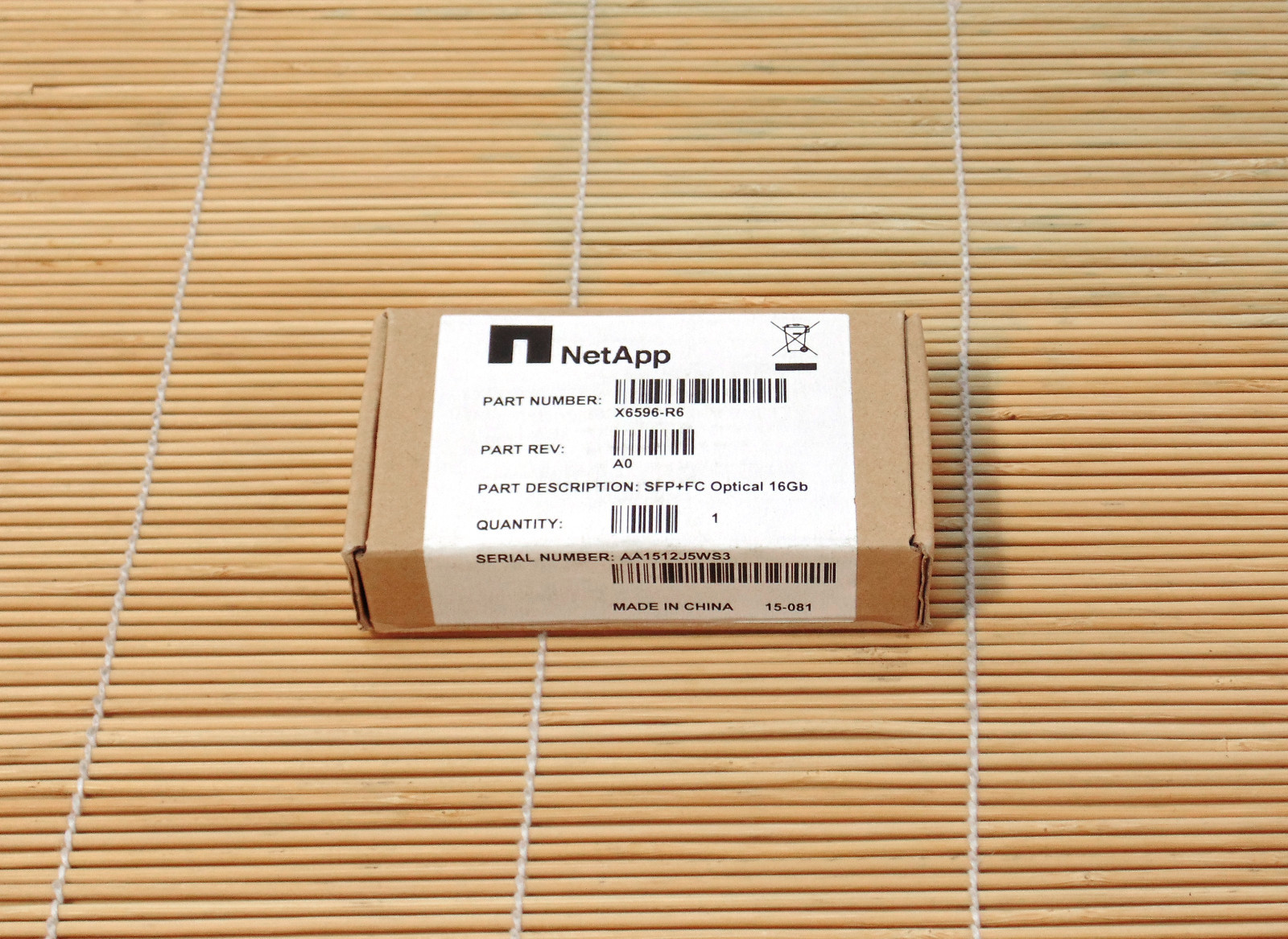 NEW NetApp X6596-R6 SFP+ Transceiver Module 16Gb Fibre Channel 1310Nm NEW Sealed