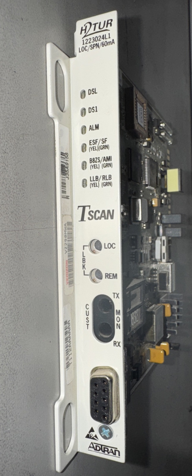 Adtran HTUR TSCAN 1223024L1 Optical Transceiver Card