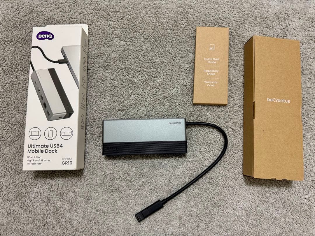 BenQ beCreatus GR10 USB4 Docking Station (Unit) Used Japan
