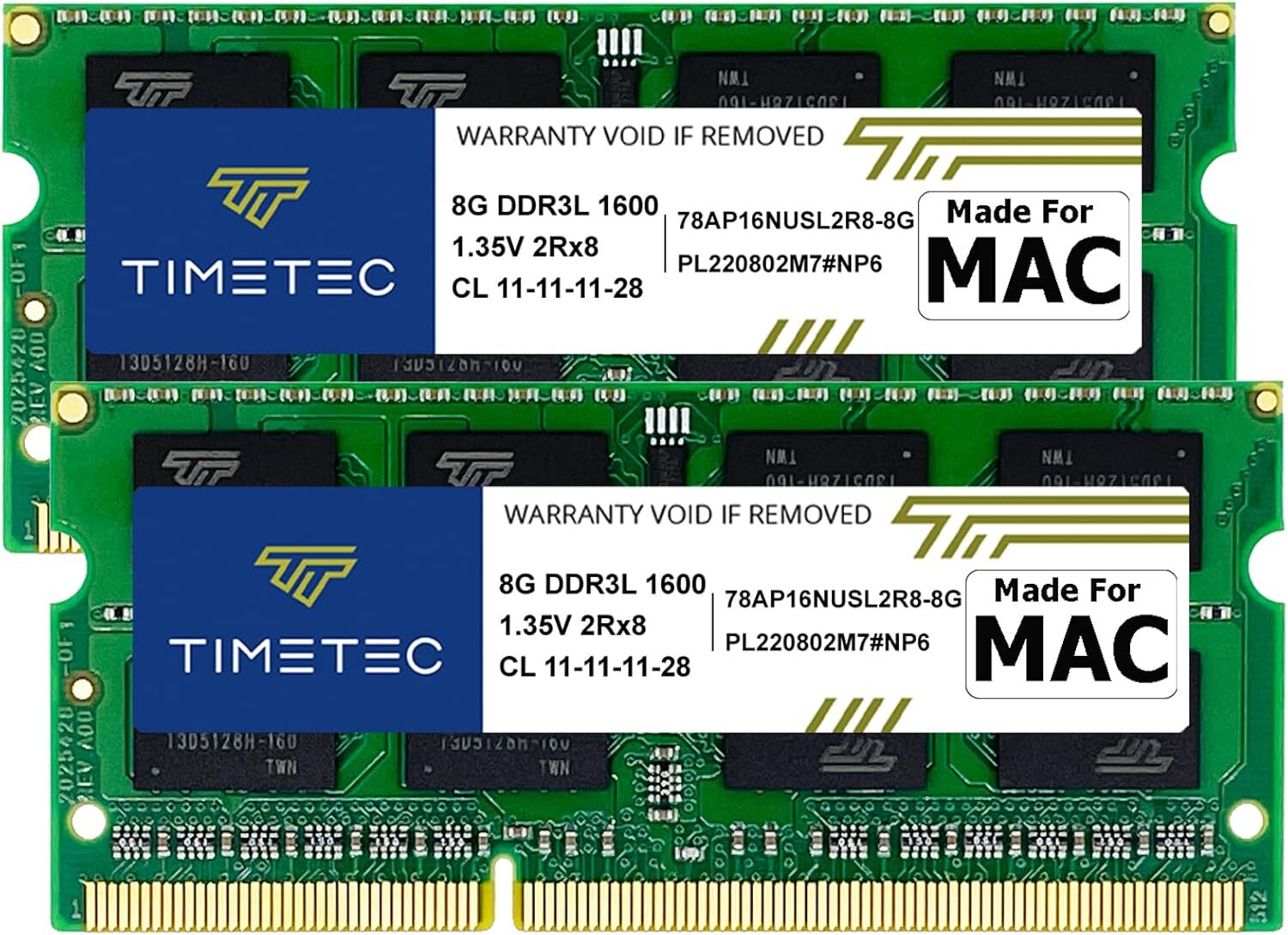 16Gb Ddr3l Ram Kit 2X8gb 1600Mhz For Macbook Pro Imac Mac Mini Upgrade
