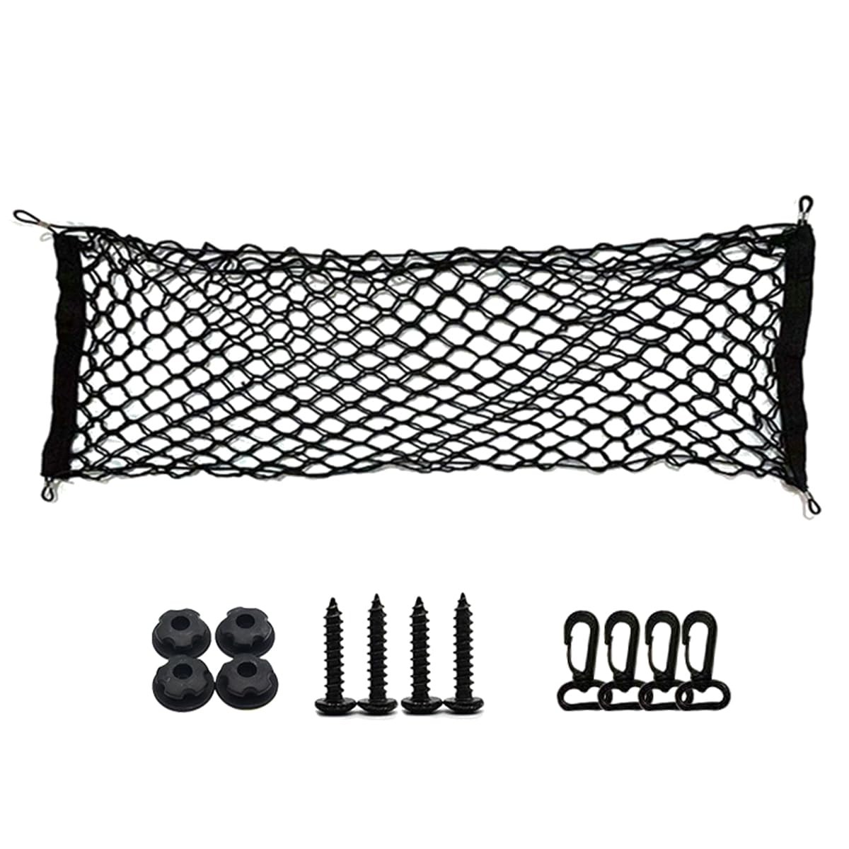 43.3x15.7 inch Car Cargo Net, Elastic Stretchable Car Trunk Cargo Storage Net
