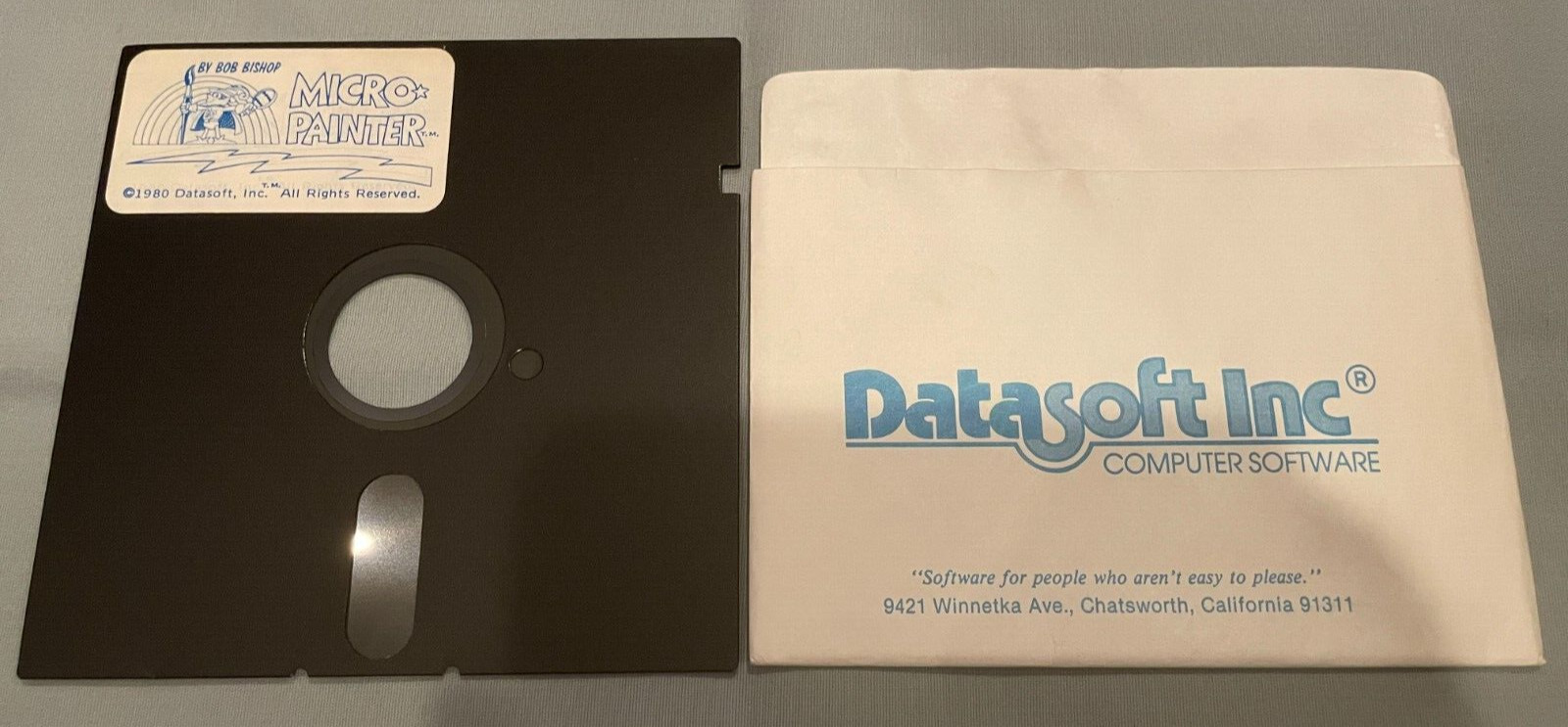 MICRO-PAINTER - 1980 Atari 400/800 Computer Datasoft Software 5.25" Disk TESTED