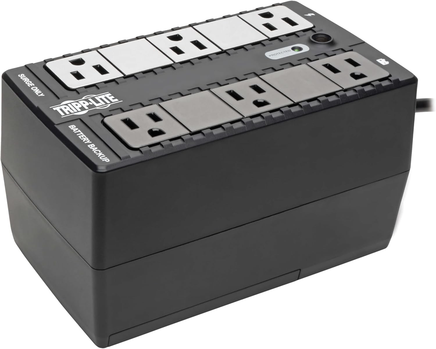 350VA Mini UPS Battery Backup Surge Protector 6 Outlets Uninterruptible Power