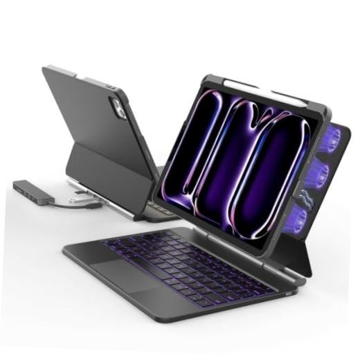 Magic Keyboard Case with Hub for iPad Pro 11 Inch (M5/M4, 2025/2024)