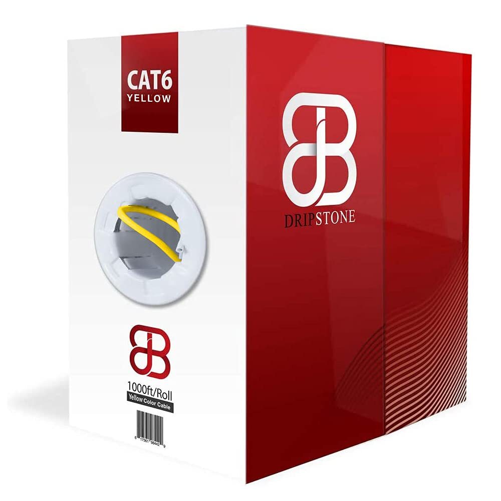 Dripstone  CAT6 CCA ETHERNET CABLE UTP 23AWG 550MHZ BULK WIRE 1000FT