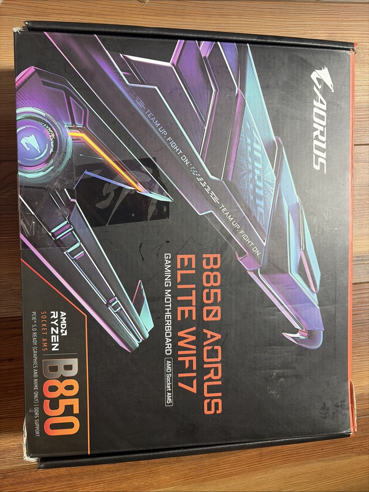B850 AORUS Elite WIFI7 AMD AM5 Motherboard, ATX, DDR5, 3X M.2, PCIe