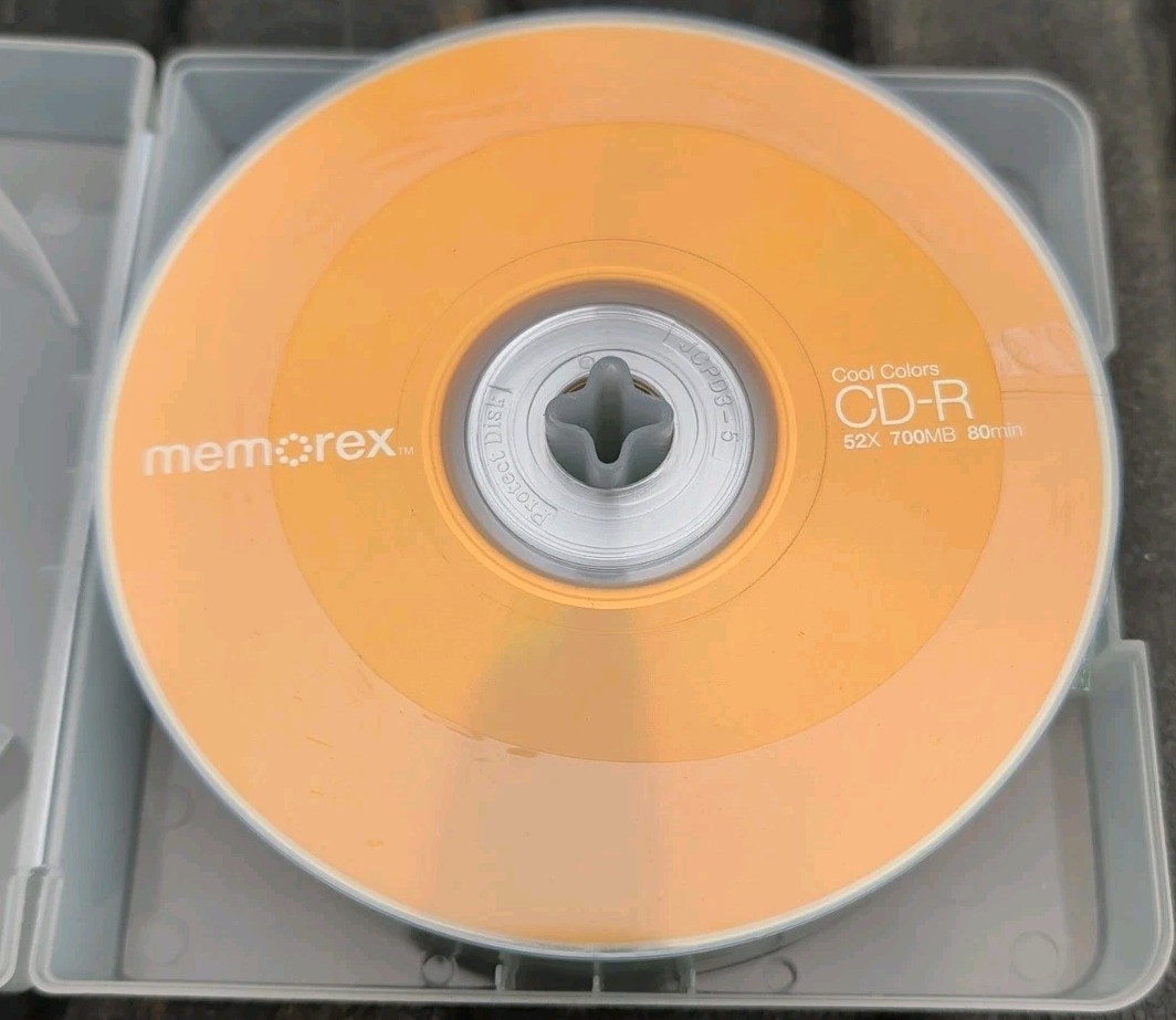 25 Pack Memorex CD-R Cool Colors 700Mb 52x Blank Recordable Discs New Sealed