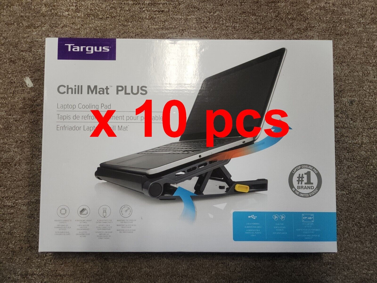 Lot 10 pcs of Targus AWE81US 17 Chill Mat Plus+ With 4-Port Hub