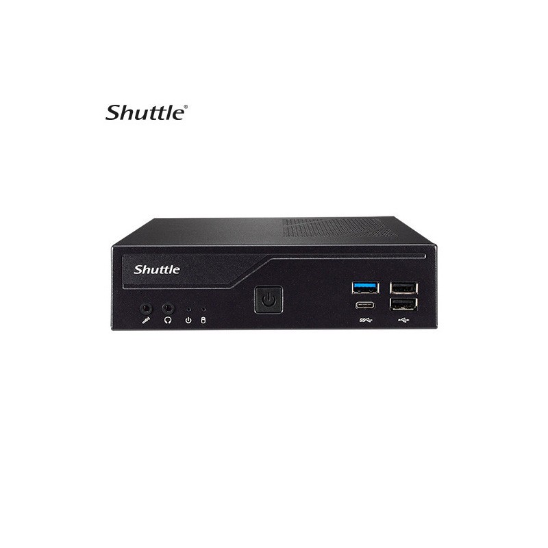 Shuttle DH610 Slim Mini PC 1L Barebone-Intel 12th/13th Gen 2xDDR4 2.5'