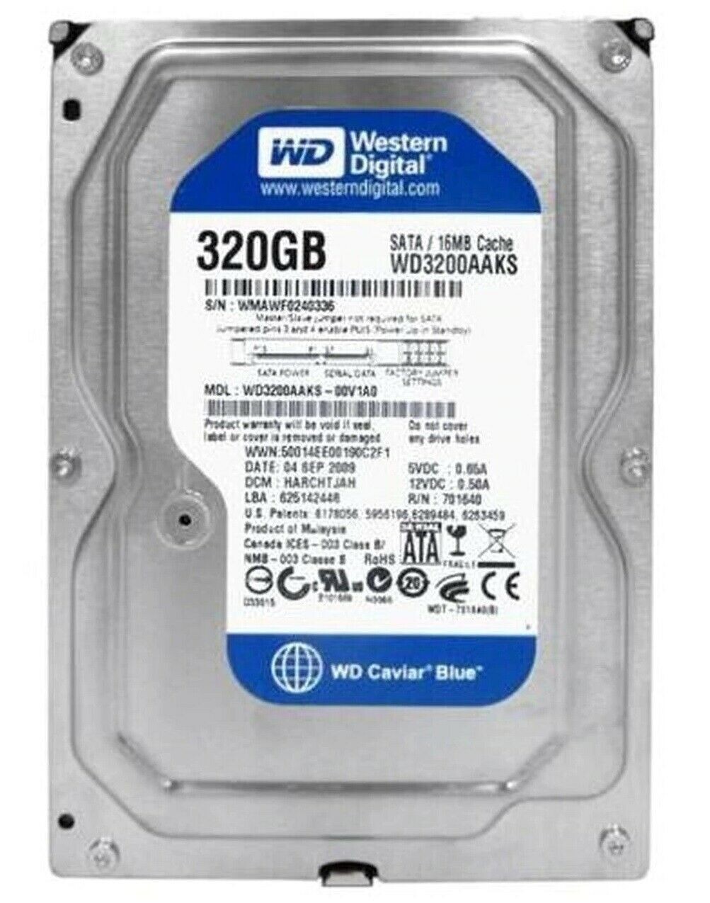 FIT FOR Western Digital WD3200AAKS 320GB 7200 RPM 16MB SATA 3.5" Desktop HDD