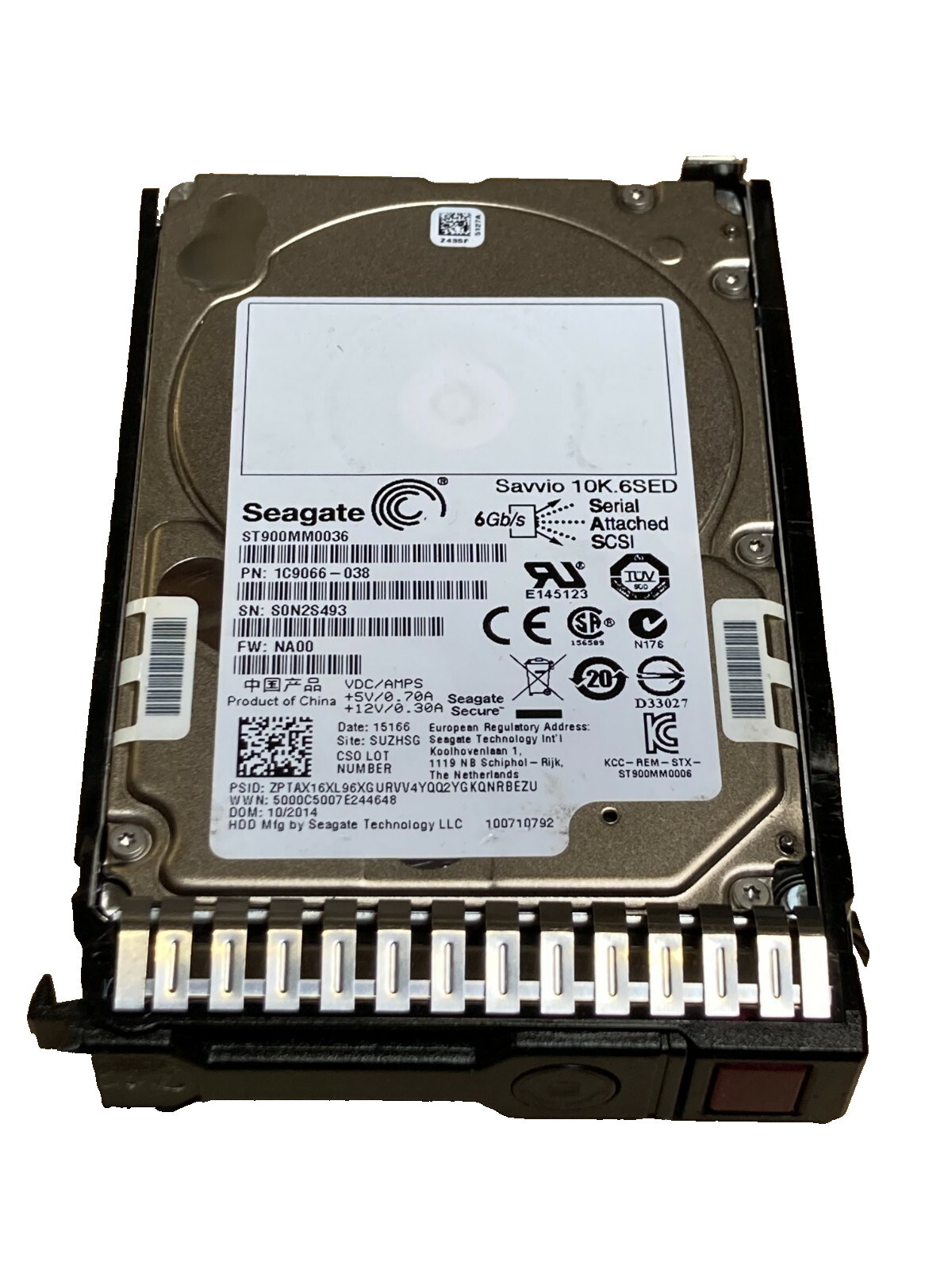 900GB 10K SAS 2.5" 6Gb/s Server Hard Drive Fits HP DL360 DL380 G8 Gen8 G9 Gen9