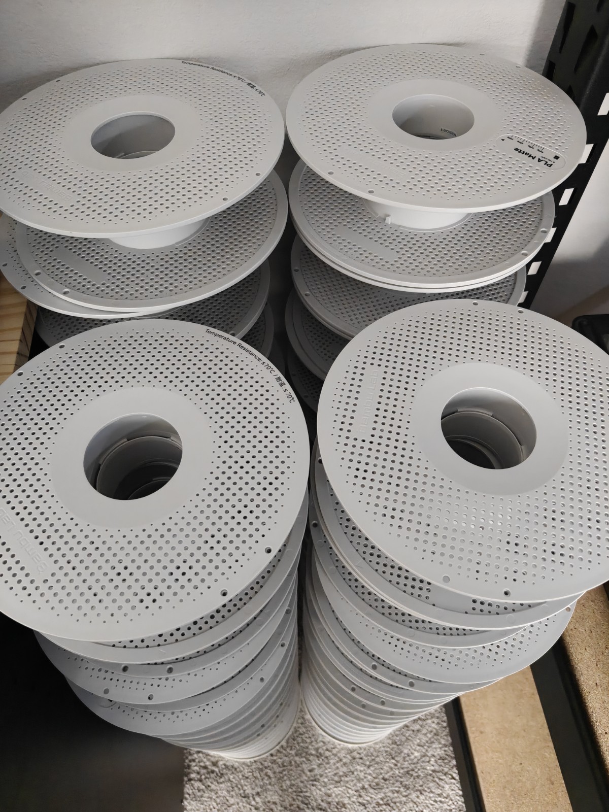 Bambu Lab 3D Printer Empty Spools 1.75mm 1kg Refillable Plastic Spools Lot of 10