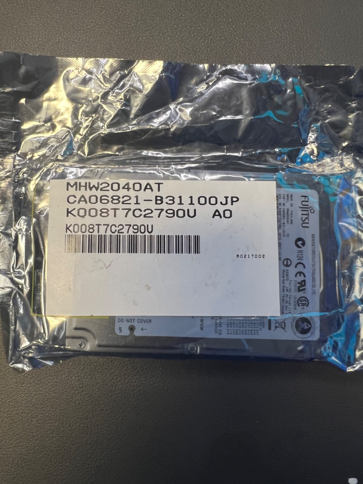Fujitsu MHW2040AT Laptop 2.5" IDE ATA PATA Hard Drive CA06821-B31100JP-40GB