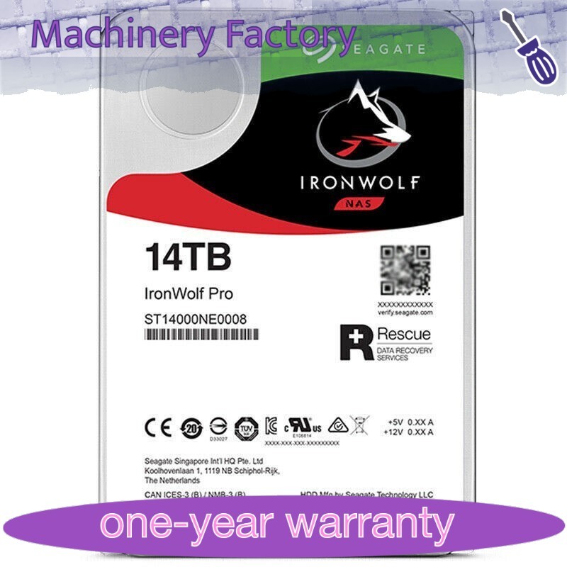 Seagate 14TB ST14000NE0008 IronWolf Pro HDD Internal Hard Drive 3.5" SATA NAS