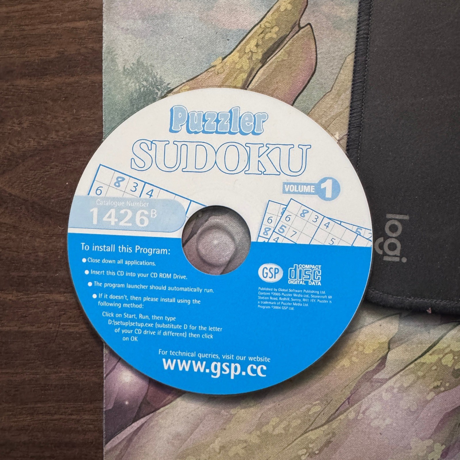 Puzzler Sudoku Volume 1 PC CD ROM Game Very Good Condition