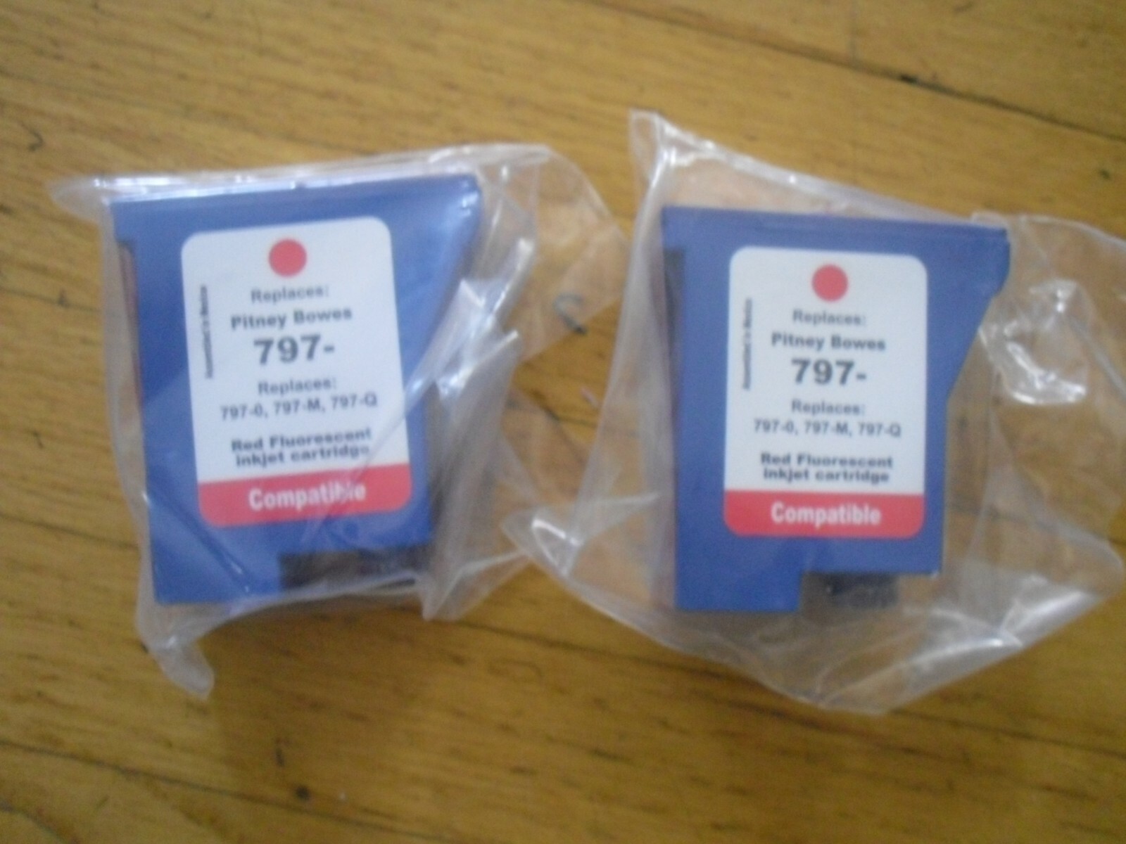 New  4PK Comparable Pitney Bowes Red Ink for K700  797-0 7970 797-Q 797-M 
