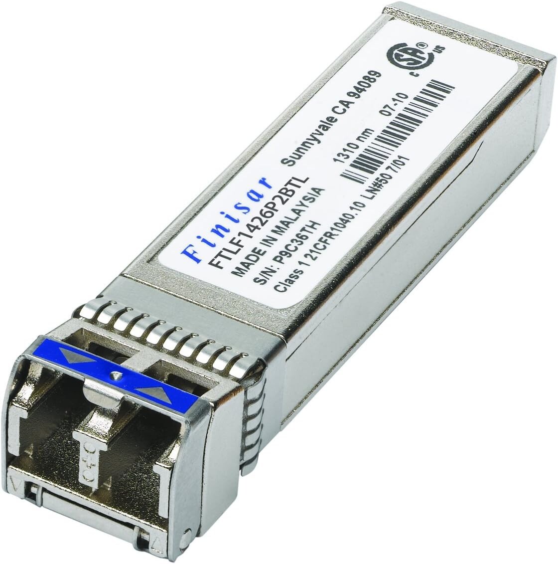FINISAR FTLF1426P2BTL 6Gb/s 1310nm SFP+ TRANSCEIVER MODULE