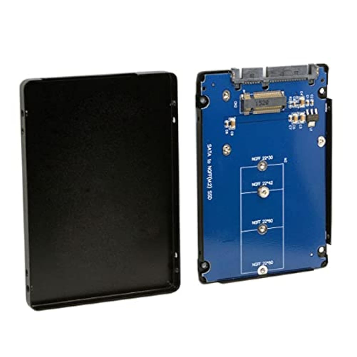 NFHK B+M Key Socket 2 M.2 NGFF (SATA) SSD to 2.5 SATA Adapter Card Black