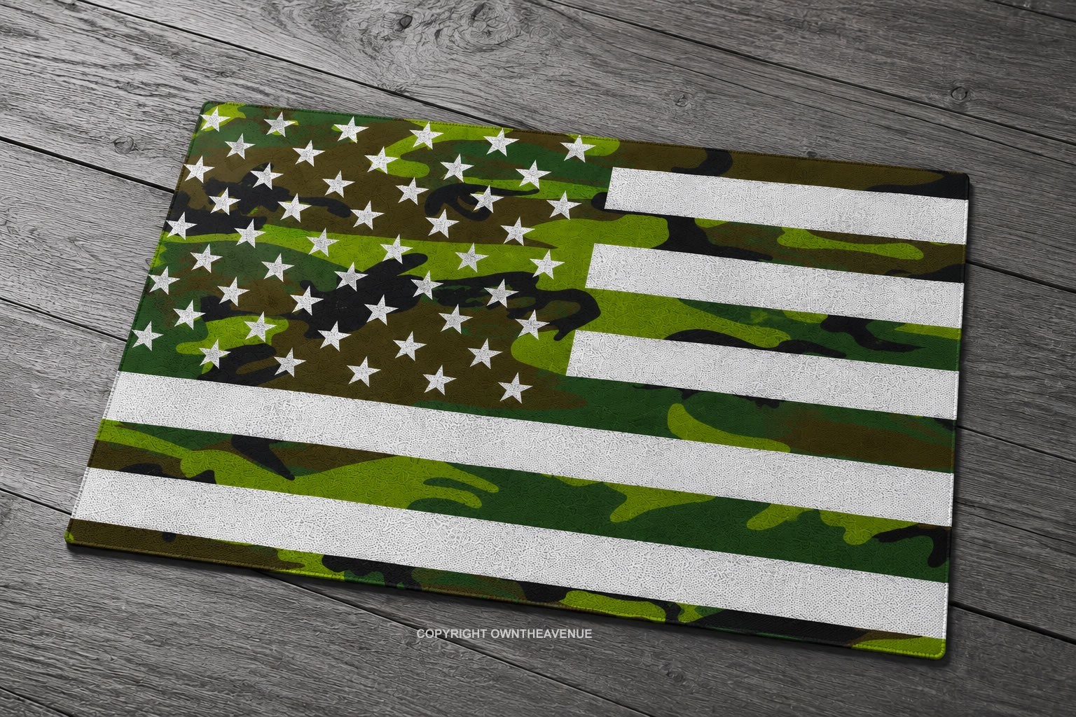 USA American Flag Camo Style Mouse Pad