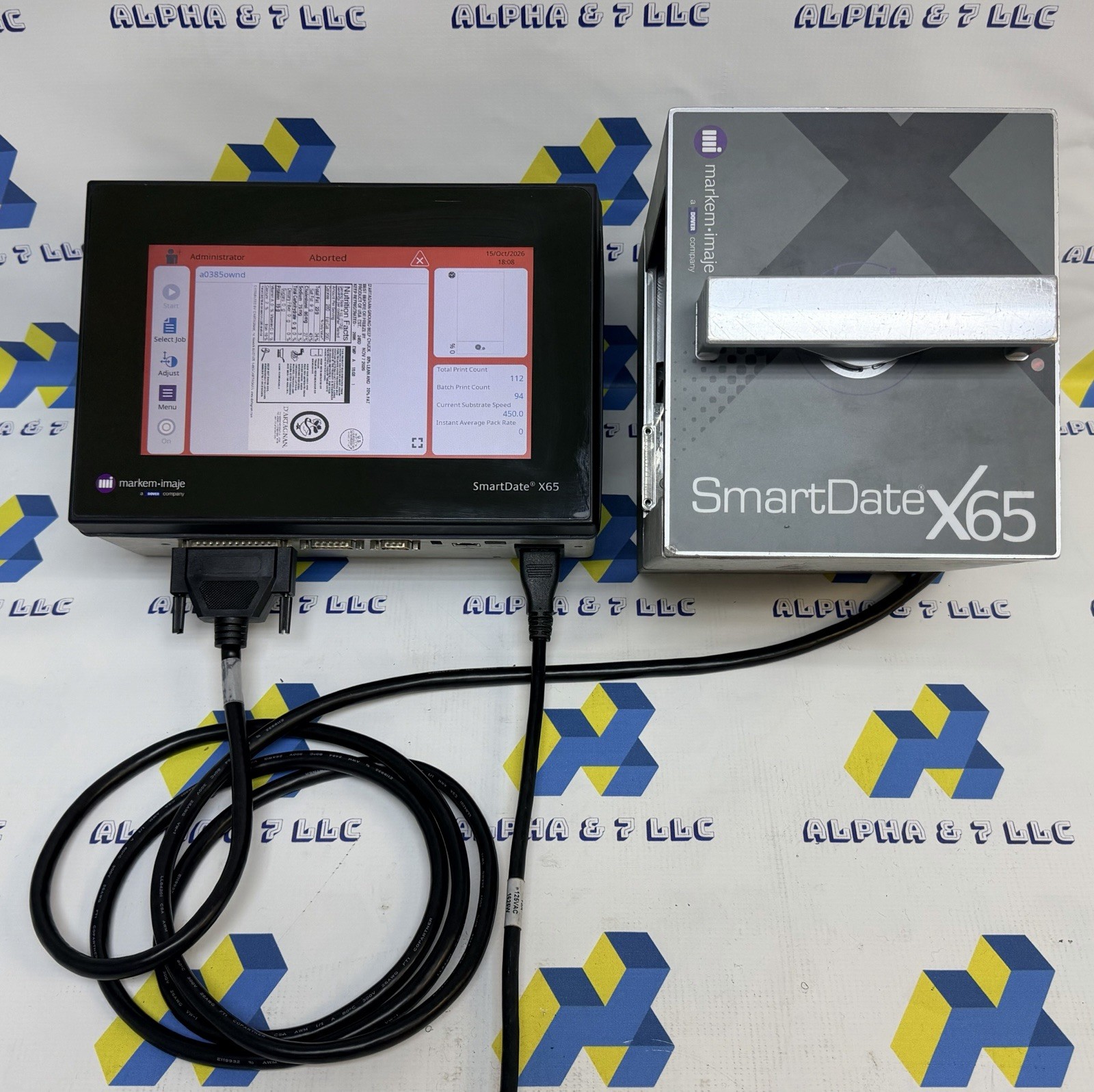 Markem-Imaje Smartdate X65 Label Printer SDX65COMB128RH 128mm