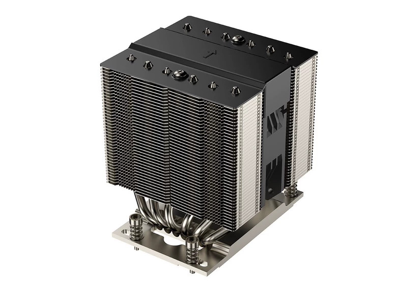 AMD EPYC 7002 7003 SP3 Dual Tower 6 Heatpipe 4U CPU Cooler Dual Ball Bearing Fan