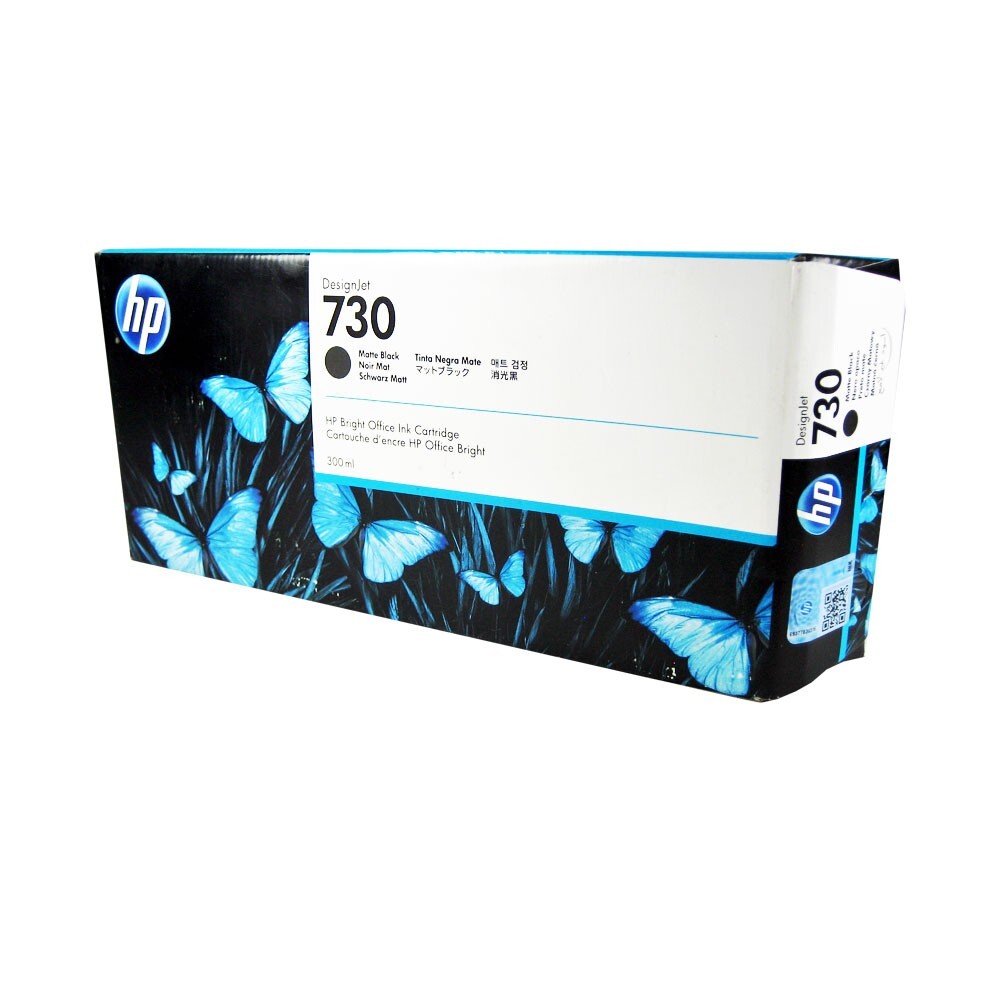 Genuine HP 730 Matte Black 300ml Ink Cartridge P2V71A HP DesignJet T1700