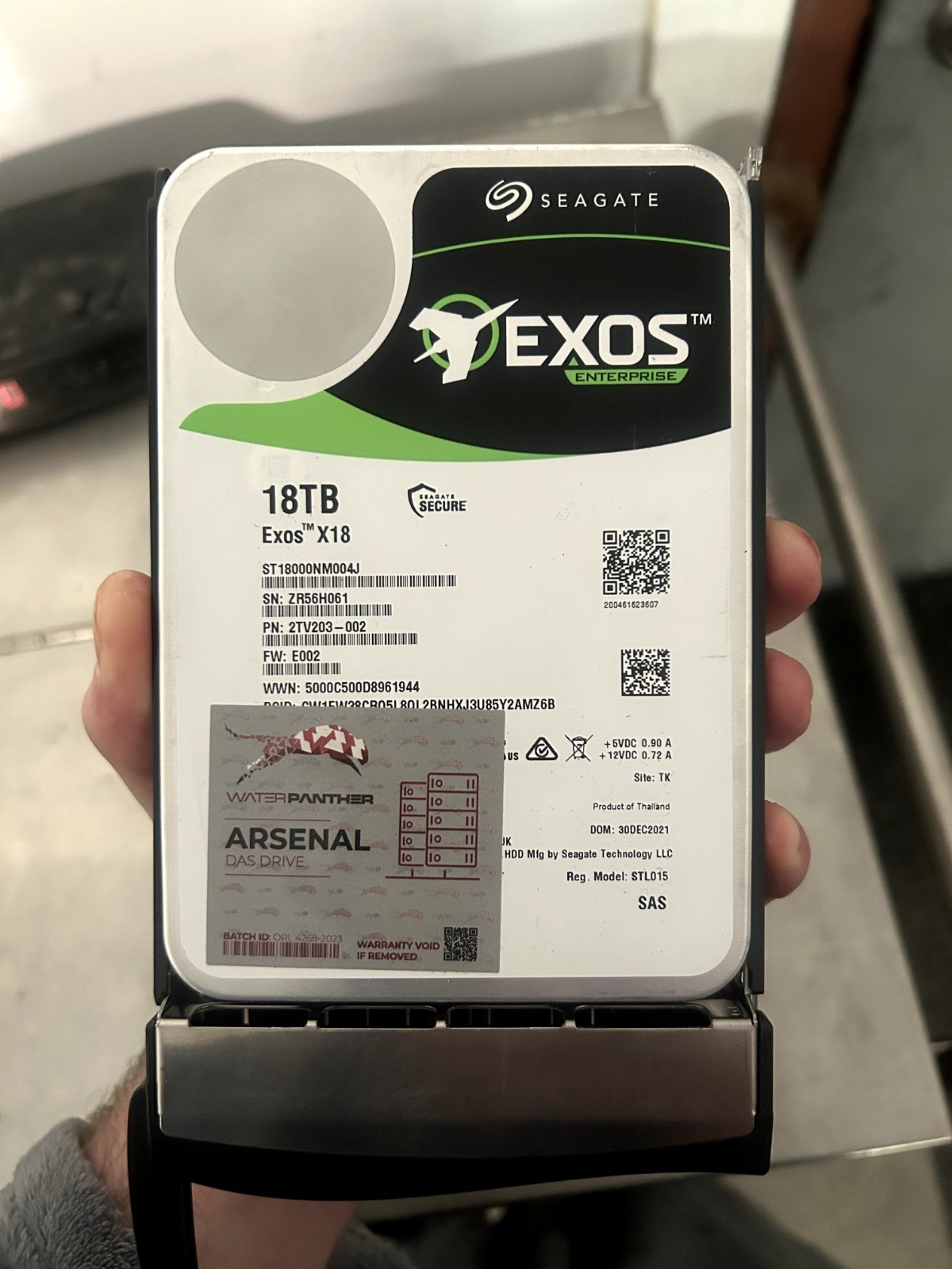Seagate Exos X18 18TB ST18000NM004J 7.2K RPM SAS 12Gb/s 512e 3.5" Enterprise HDD