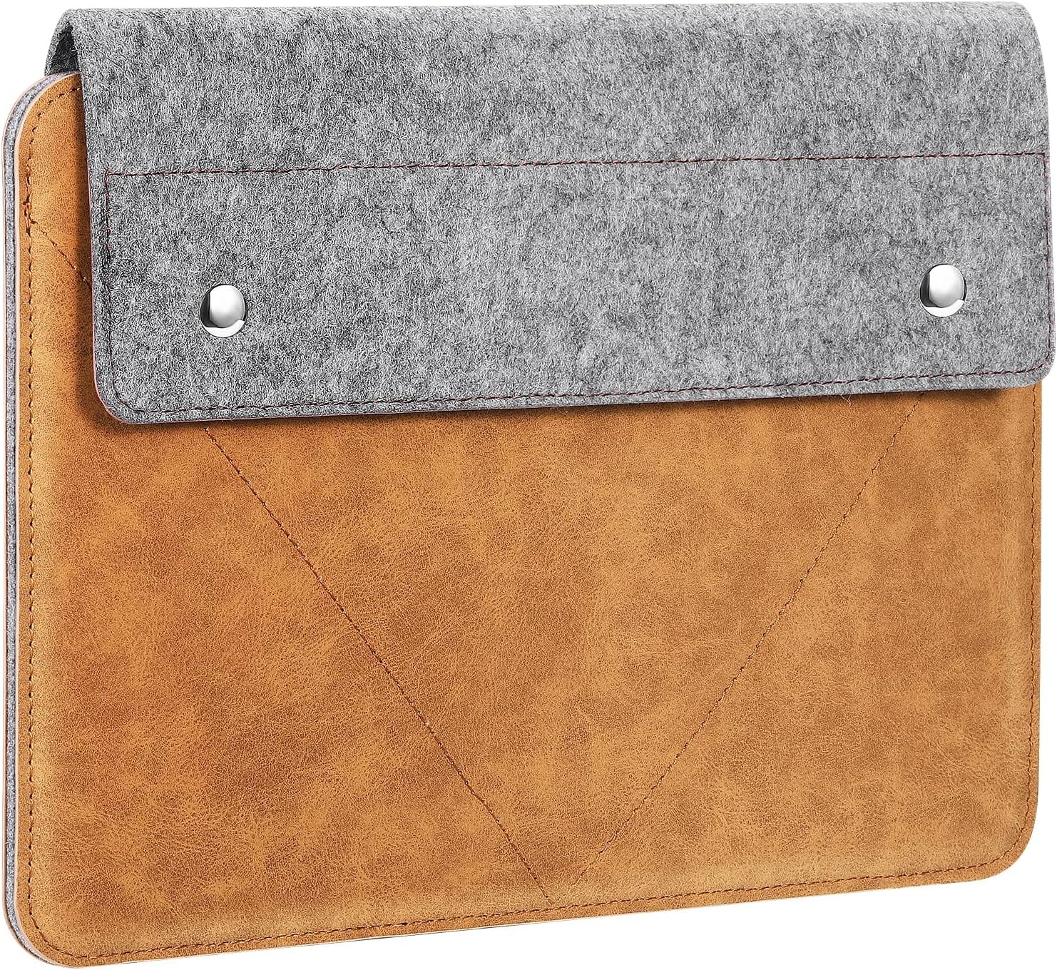 9-11 Inch Felt Leather Tablet Sleeve Bag Carrying Case Fits New 11-inch iPad Air