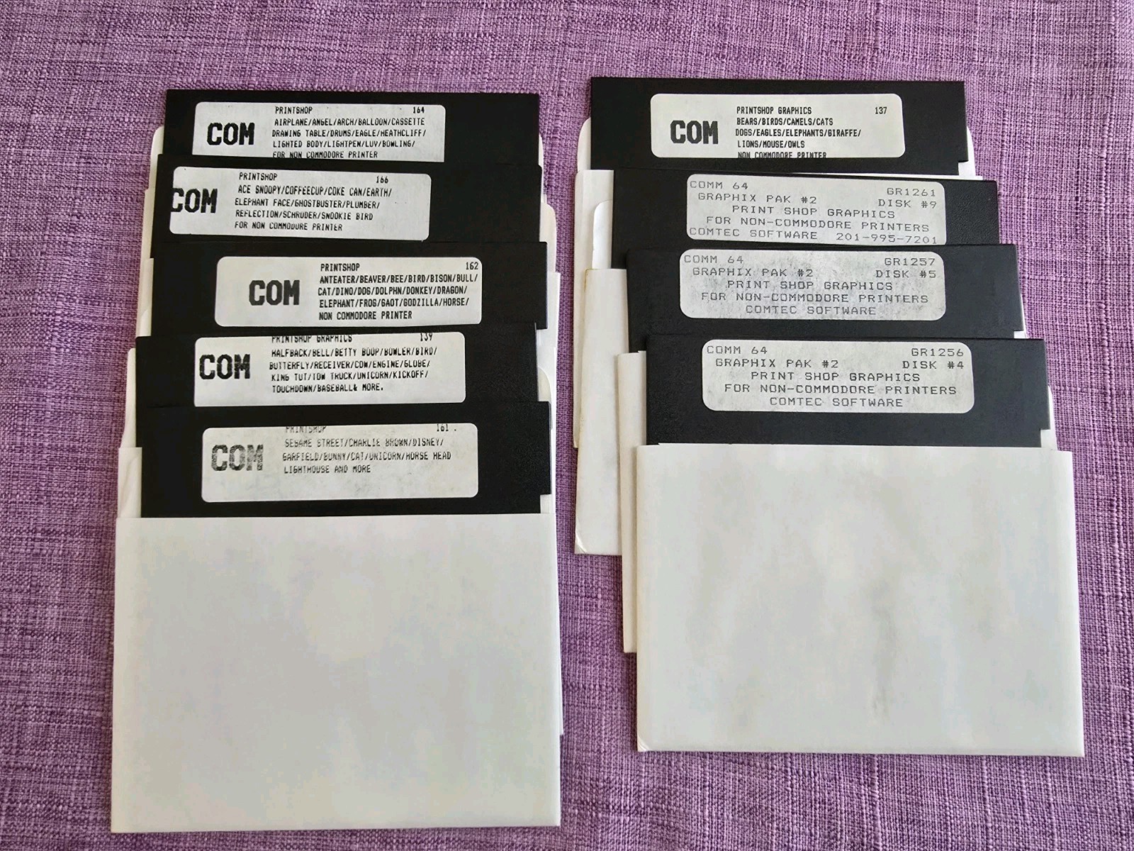 The Print Shop by Broderbund Software Commodore 64 PrintShop Graphics Pack | 9x