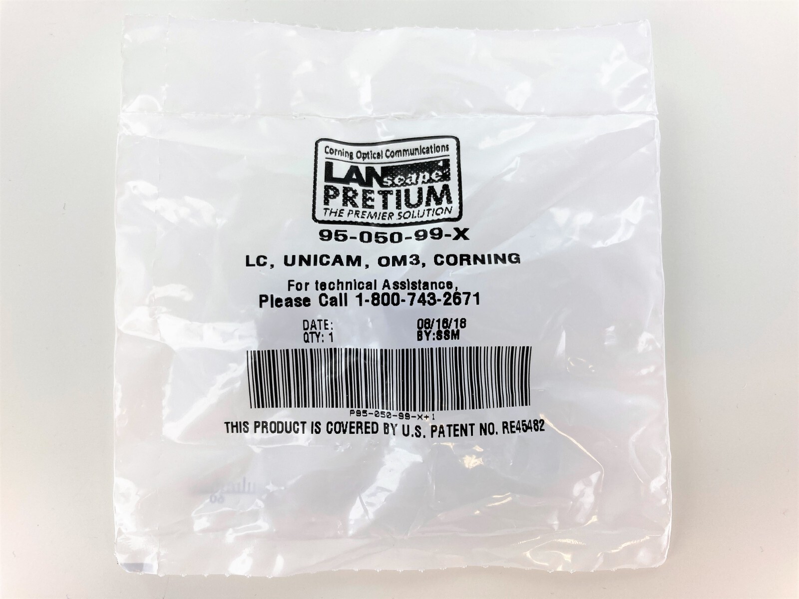 Corning 95-050-99-X Unicam Connector Pretium 50 um LC MM OM3/OM4