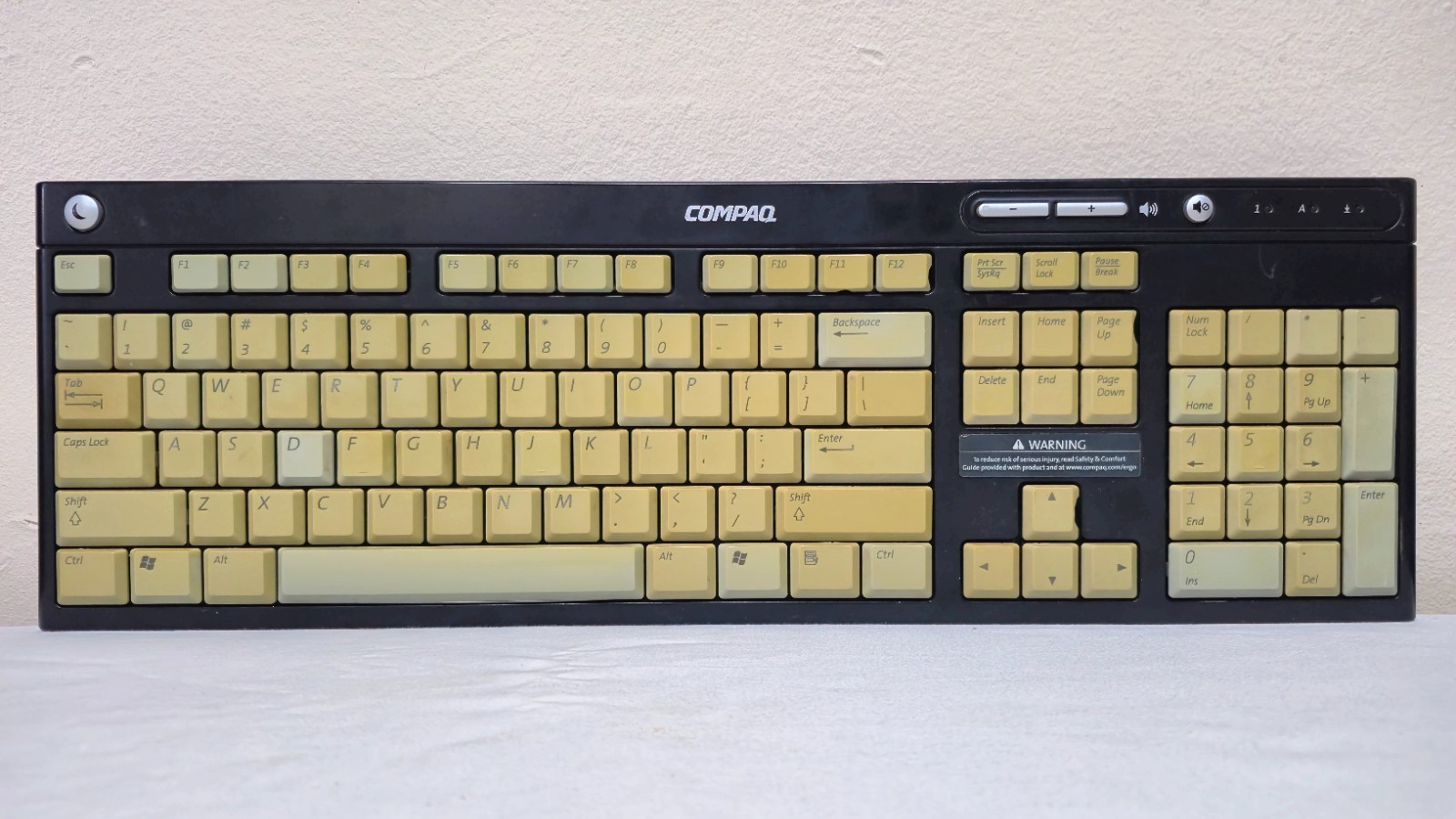 Vintage Compaq PS/2 Keyboard Model 5137 5188-0989 Multimedia Windows 98 2000 PC