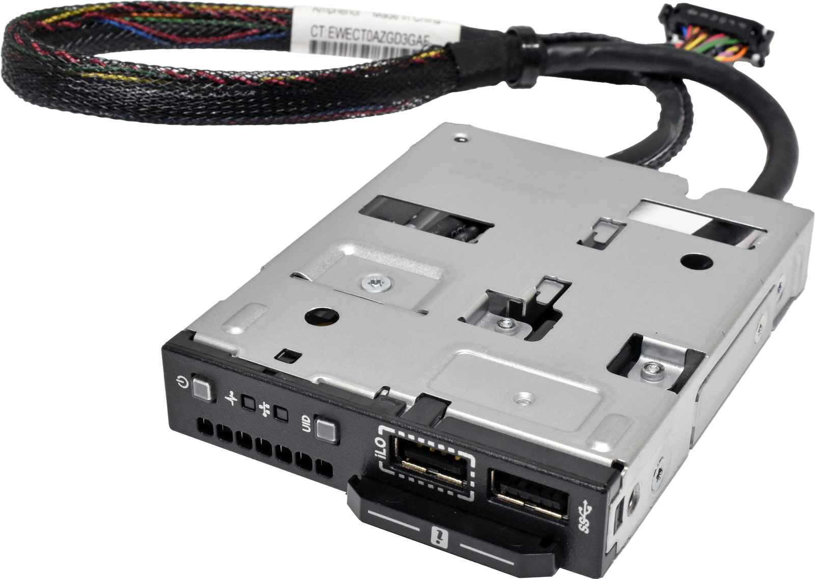 HP ProLiant DL380 DL385 G10 Front Control Panel 1x USB 3.0 1x ILO USB + Cable