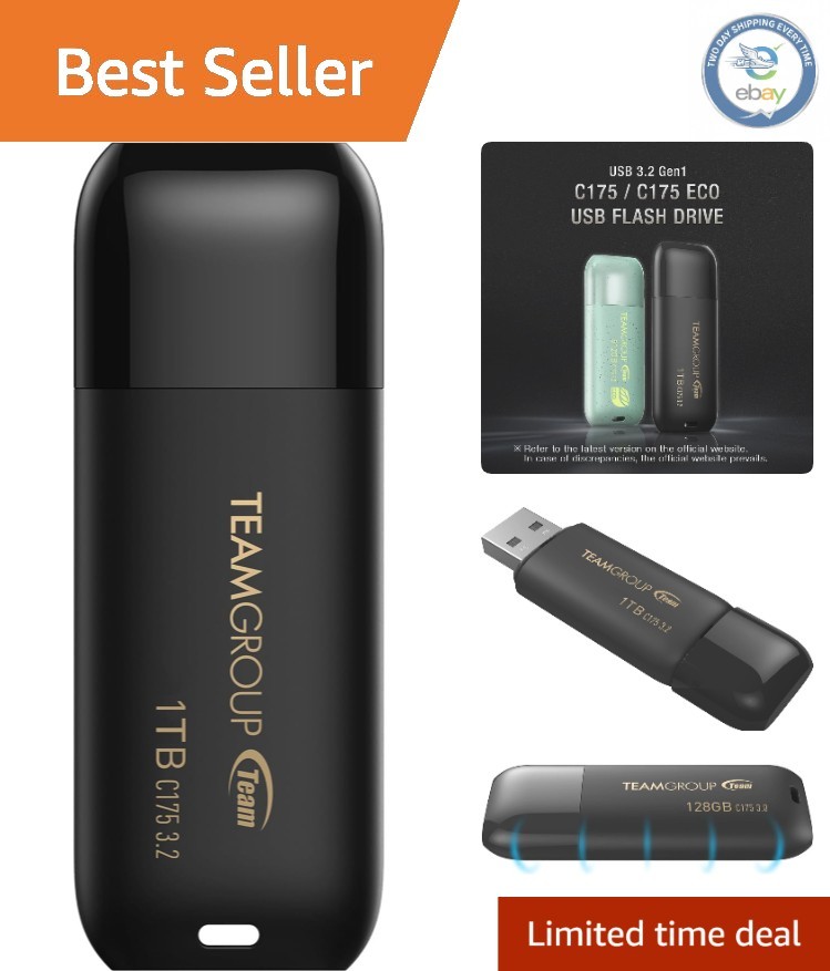 Fast and Sleek 1TB USB 3.0/3.1/3.2 Flash Drive - Perfect for PC & Laptop