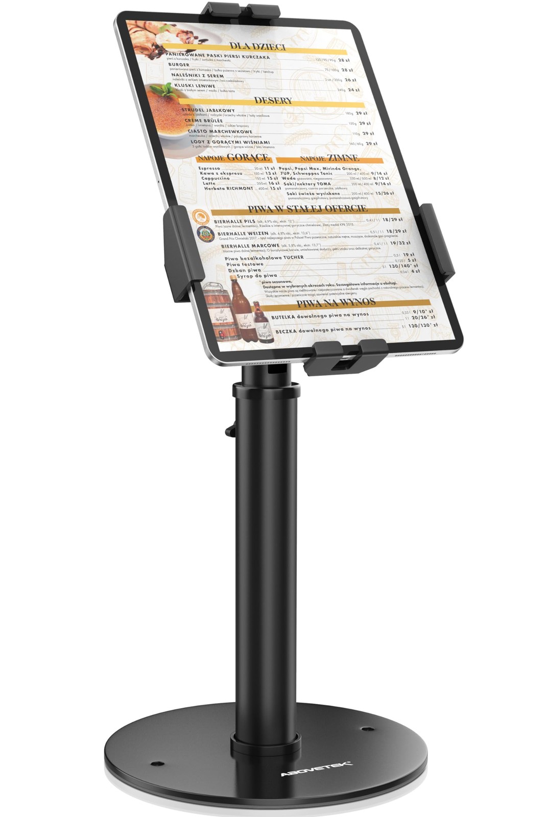 AboveTEK Tablet Kiosk Stand for iPad Samsung 360 Swivel Anti-Theft Locking Mount