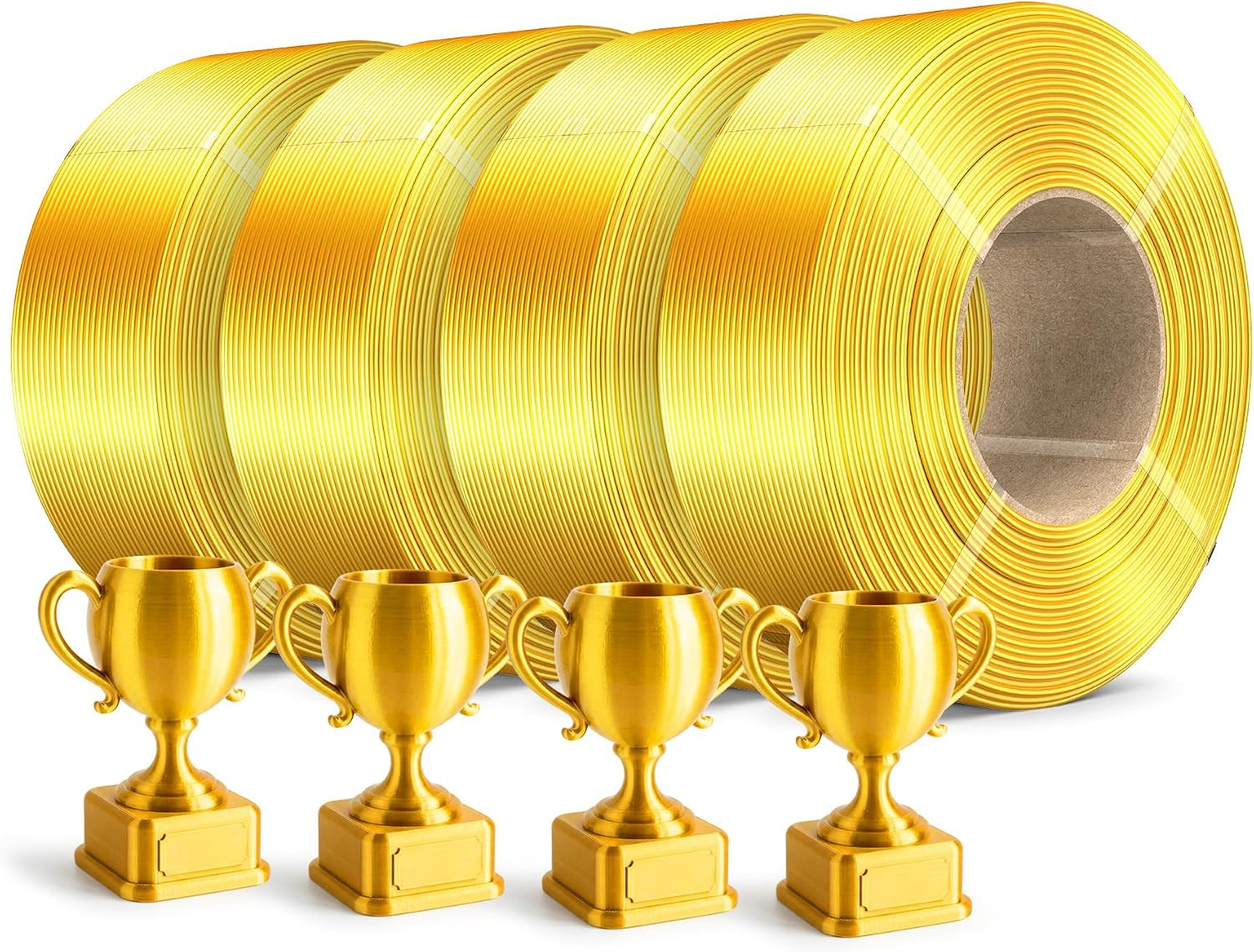 4KG Silk PLA plus Filament Refill, Smooth Silky Surface Silk Filament Bundle, No
