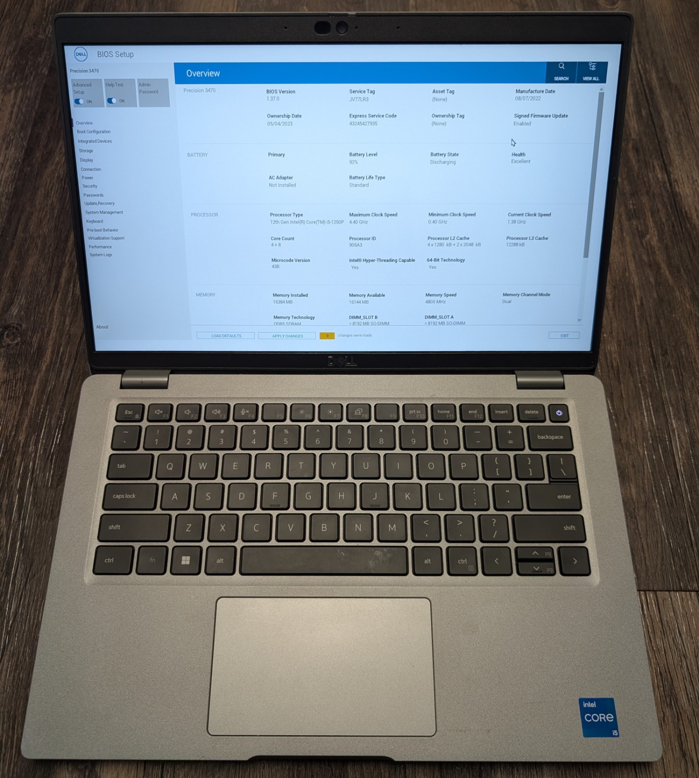 Dell Precision 3470 i5-1250P | Excellent Battery | 100% Functional | No RAM/SSD