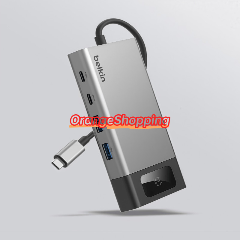 Belkin 8-Port USB-C Hub Dual HDMI Ethernet MacBook Adapter INC027