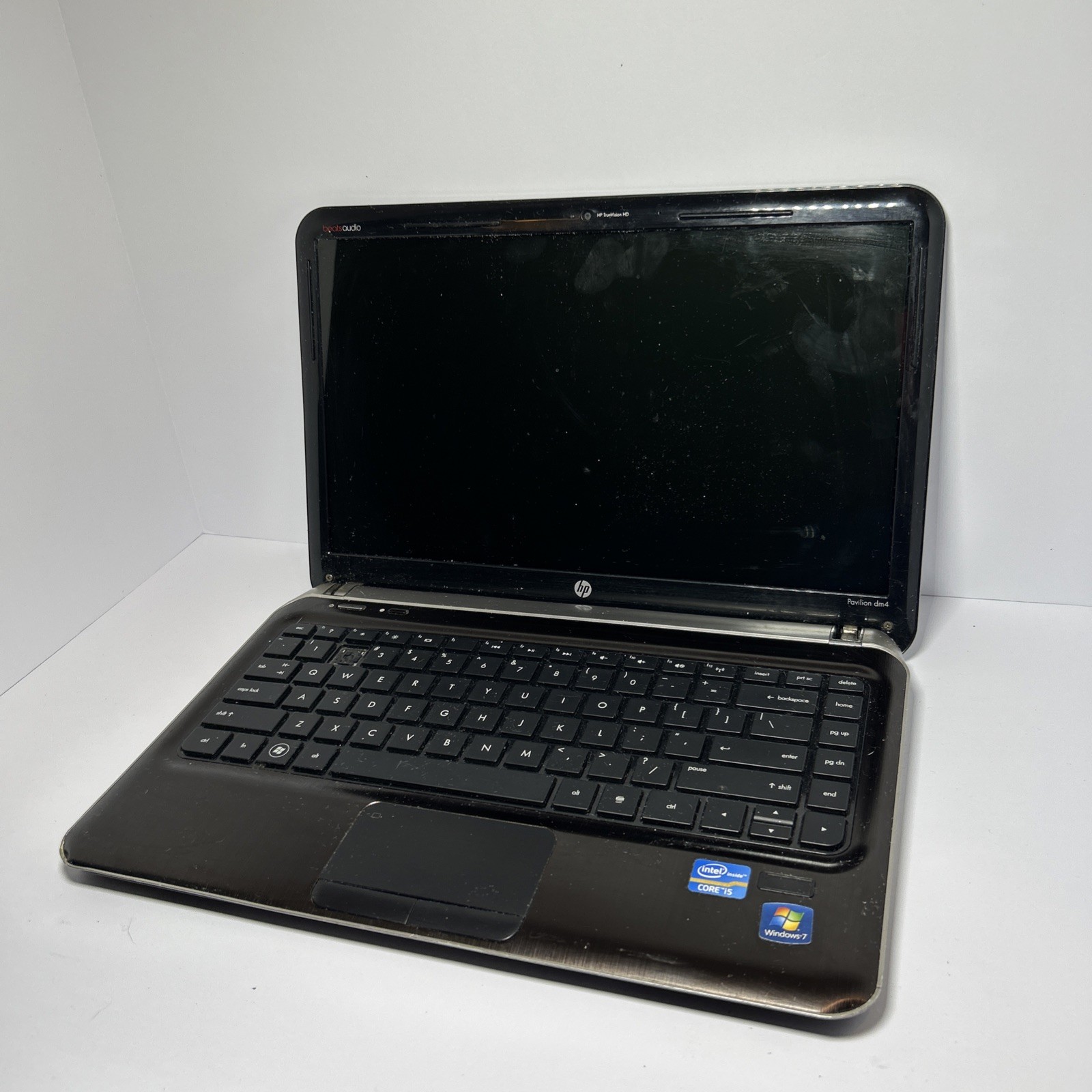 HP PAVILION DM4 Untested INTEL I5 Beats Audio Windows 7 Black With Battery